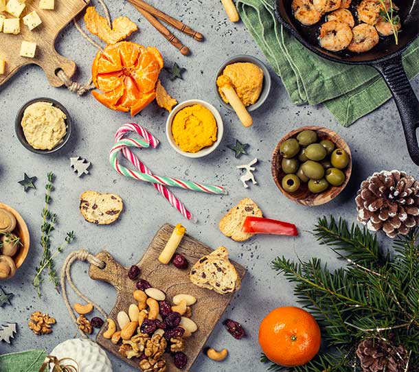 funfood aperitivo di Natale per mangiare divertendosi