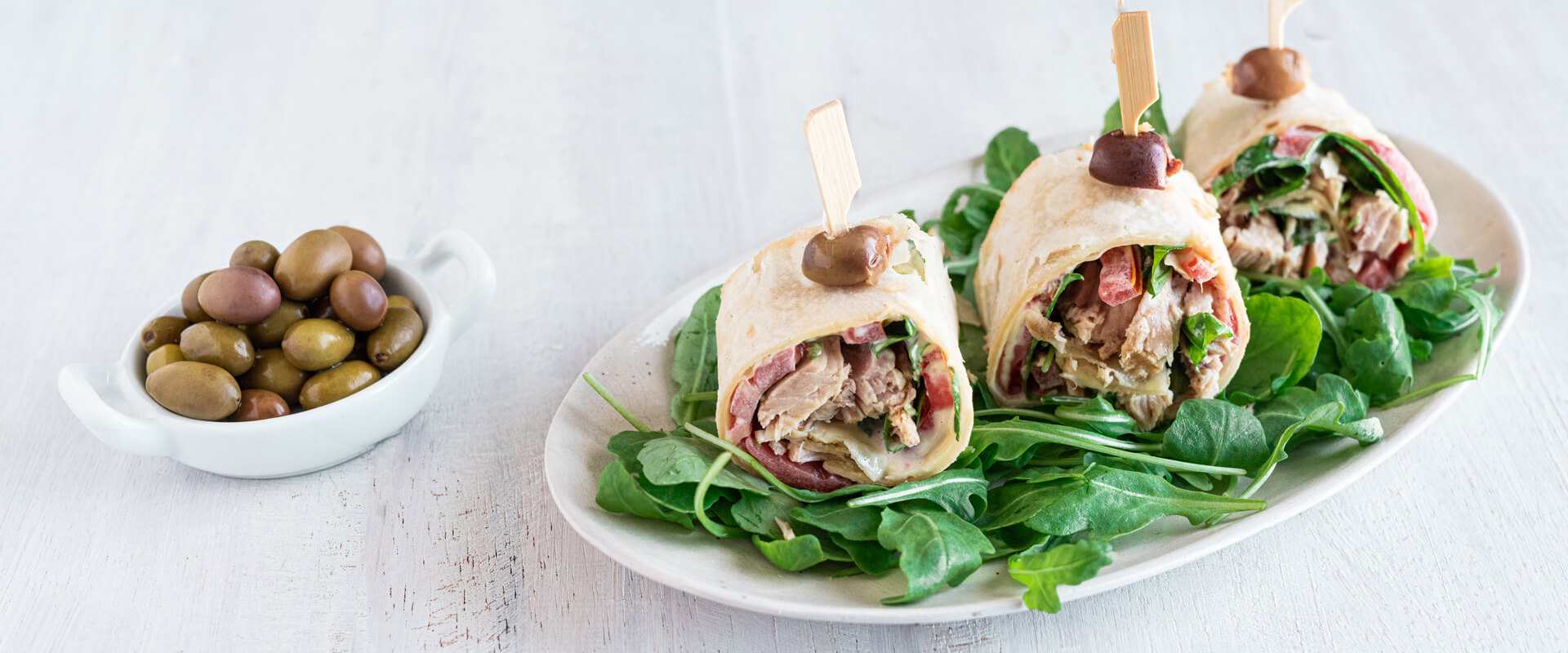 antipasti con piadina: rotolini al tonno sott’olio Carli